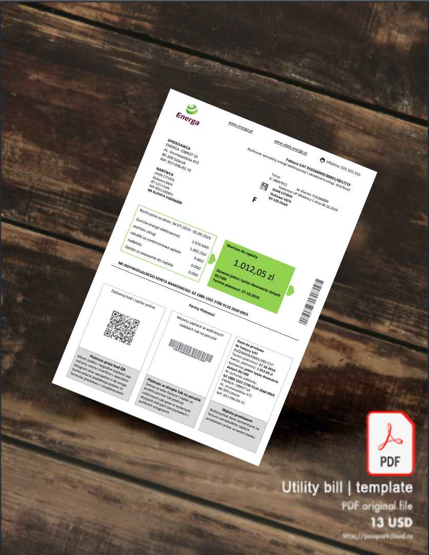 Utility bill | Albanian Power | Albania